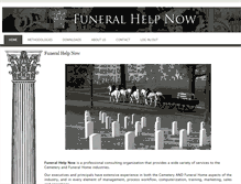 Tablet Screenshot of funeralhelpnow.com